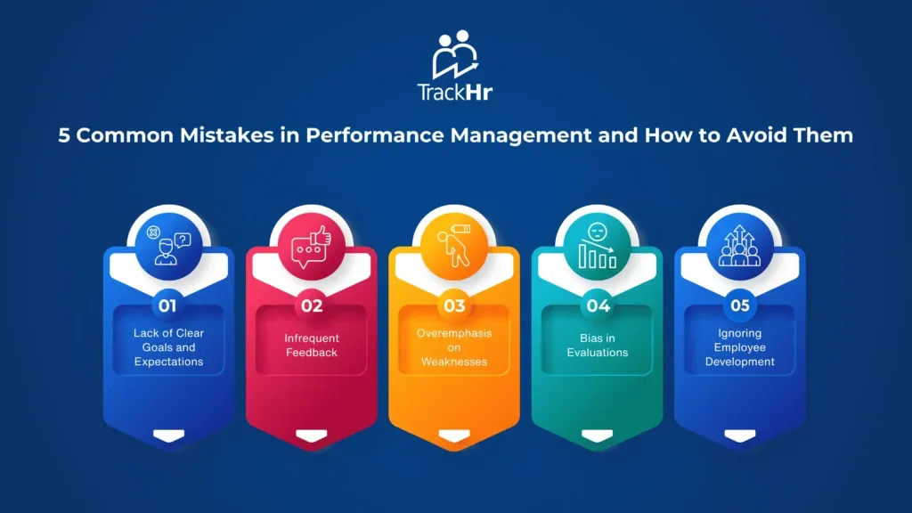5 Common Mistakes in Performance Management and How to Avoid Them - TrackHR