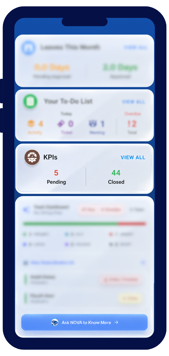 KPI Tracking UI